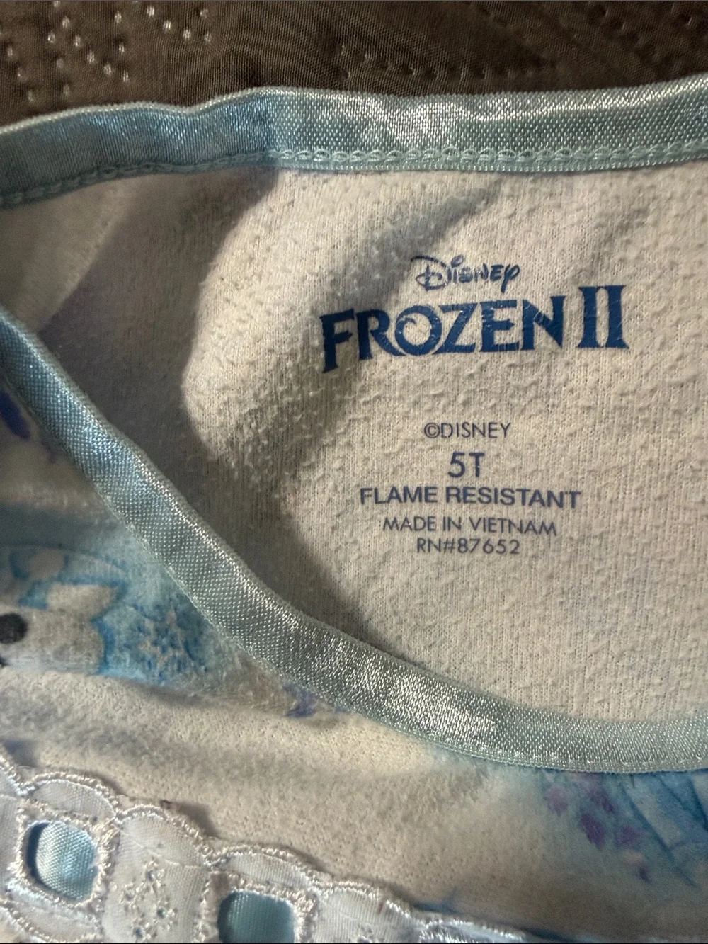 Disney Blue & White Frozen Elsa and Olaf Nightgown - Picture 3 of 3